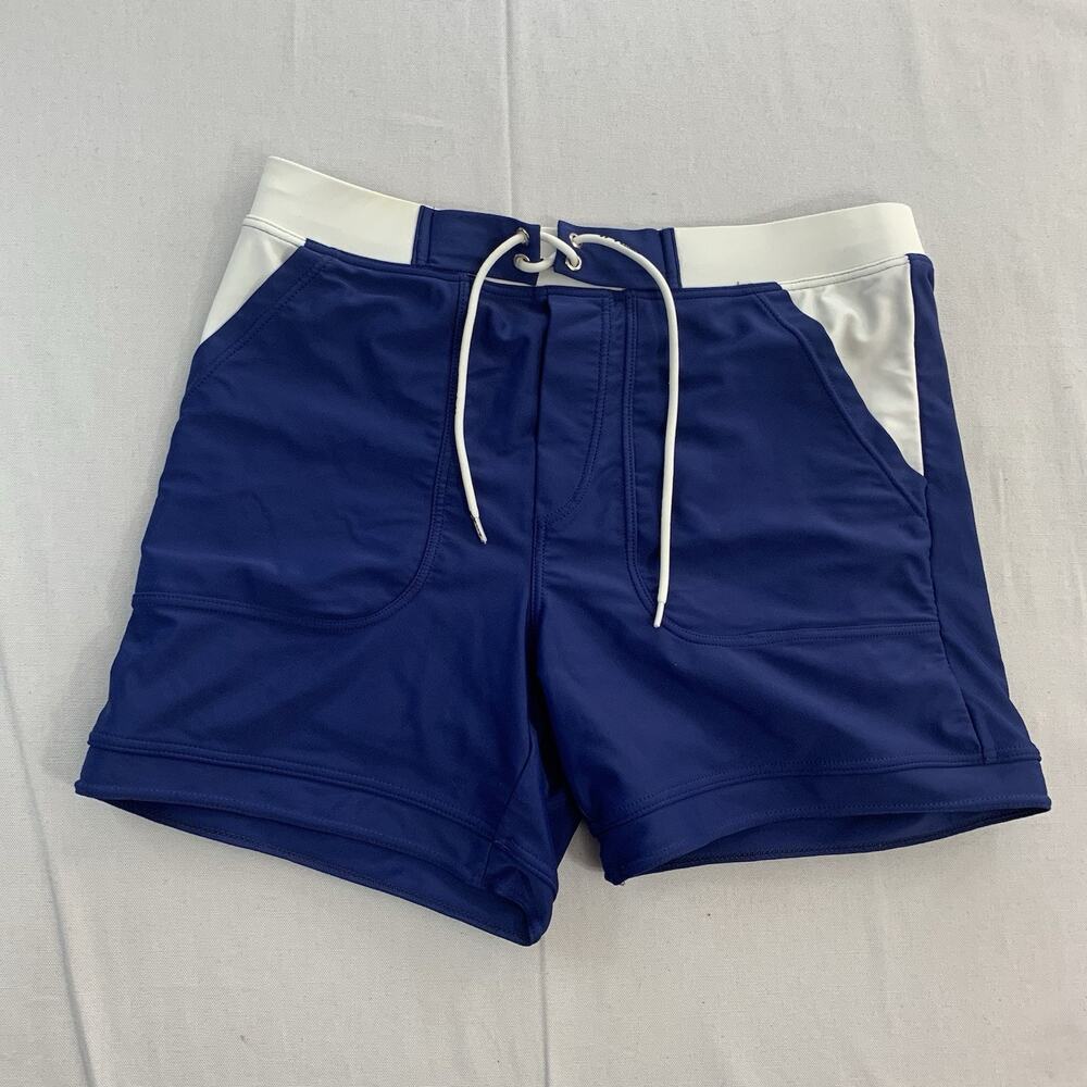Taddlee SwimsuitTrunks Mens M Blue Boxer Swimwear Square Cut Board Shorts